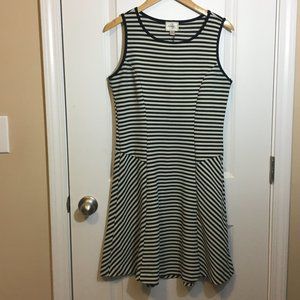 Beige by eci Stretchy Striped Tank Dress M